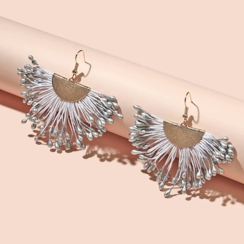 Anthro Fan Earrings
